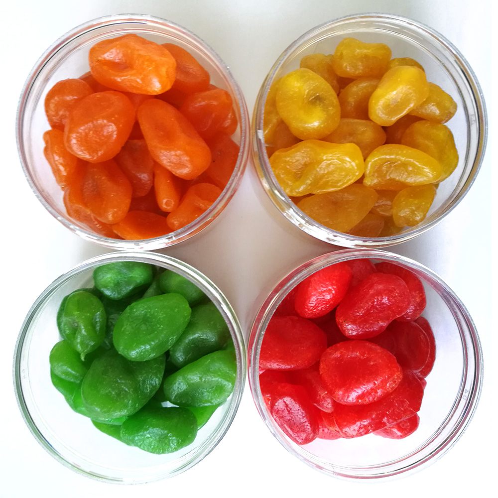 Colorful preserved kumquat