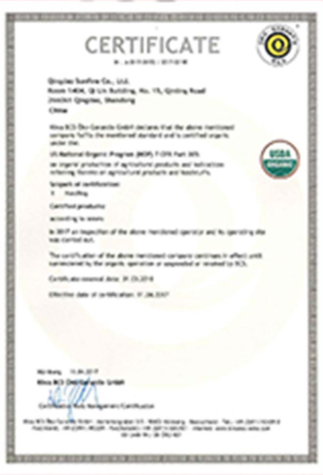 Certification